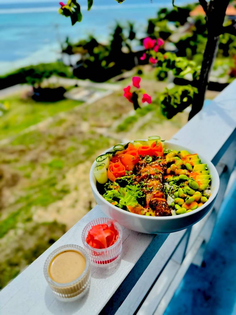 Salad dish along with sauce