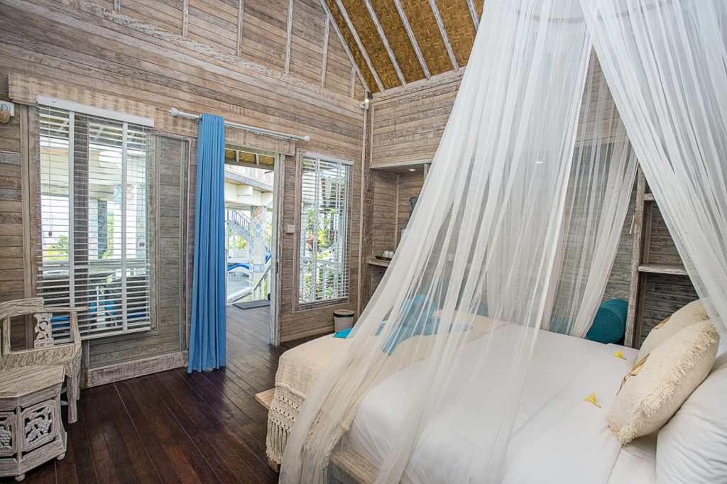 View from inside the bungalow