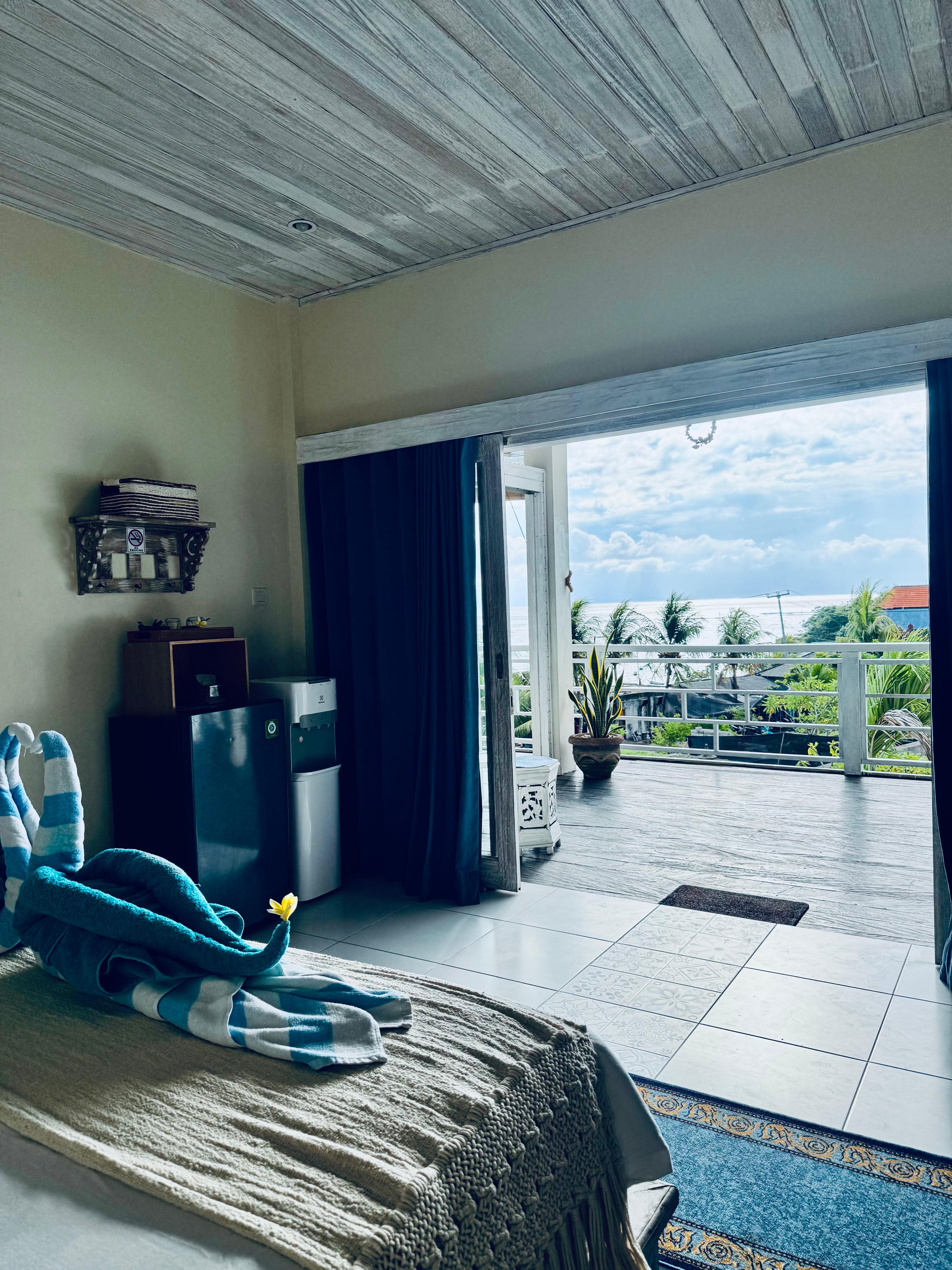 View from inside ocean room one