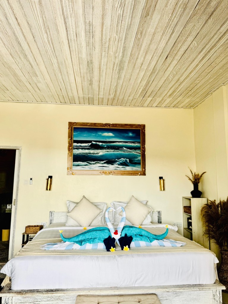 Front view of ocean room one bed