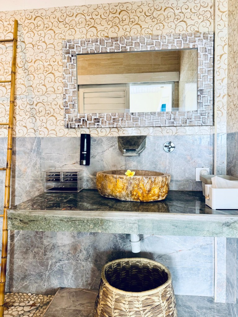 Bathroom sink of ocean room two