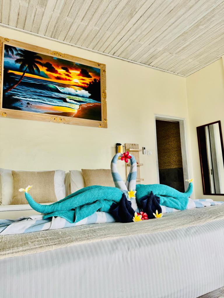 Close up of ocean room two bed