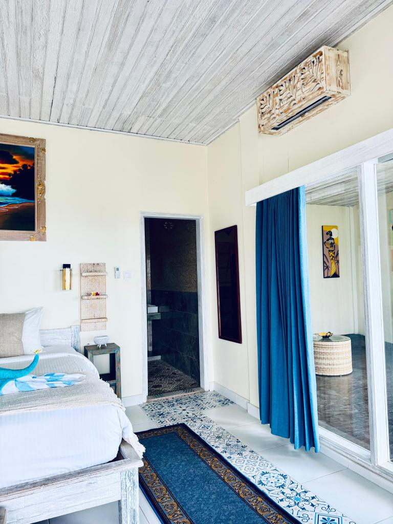 Bathroom entrance of ocean room two